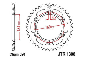 Sprockets Rear (Jtr1308 - 40t) - JT - JTR1308.40