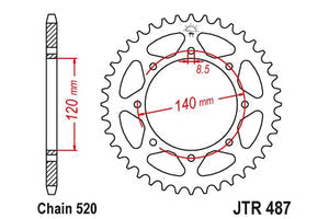 Sprockets Rear (Jtr487- 37t) - JT - JTR487.37