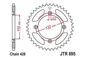 Sprockets Rear (Jtr895- 49t) - JT - JTR895.49