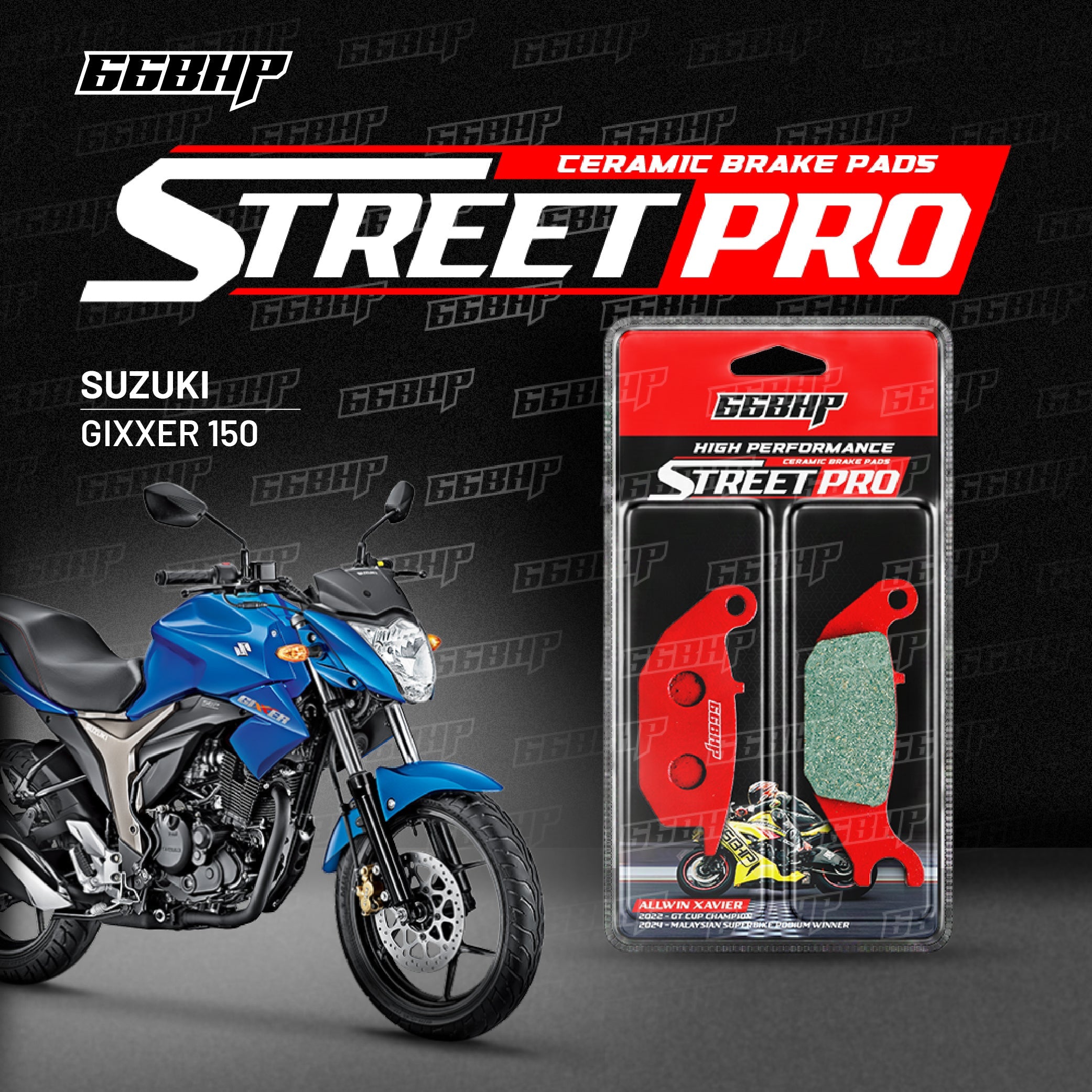 Suzuki Gixxer 150 66BHP Semi Ceramic Brake Pad