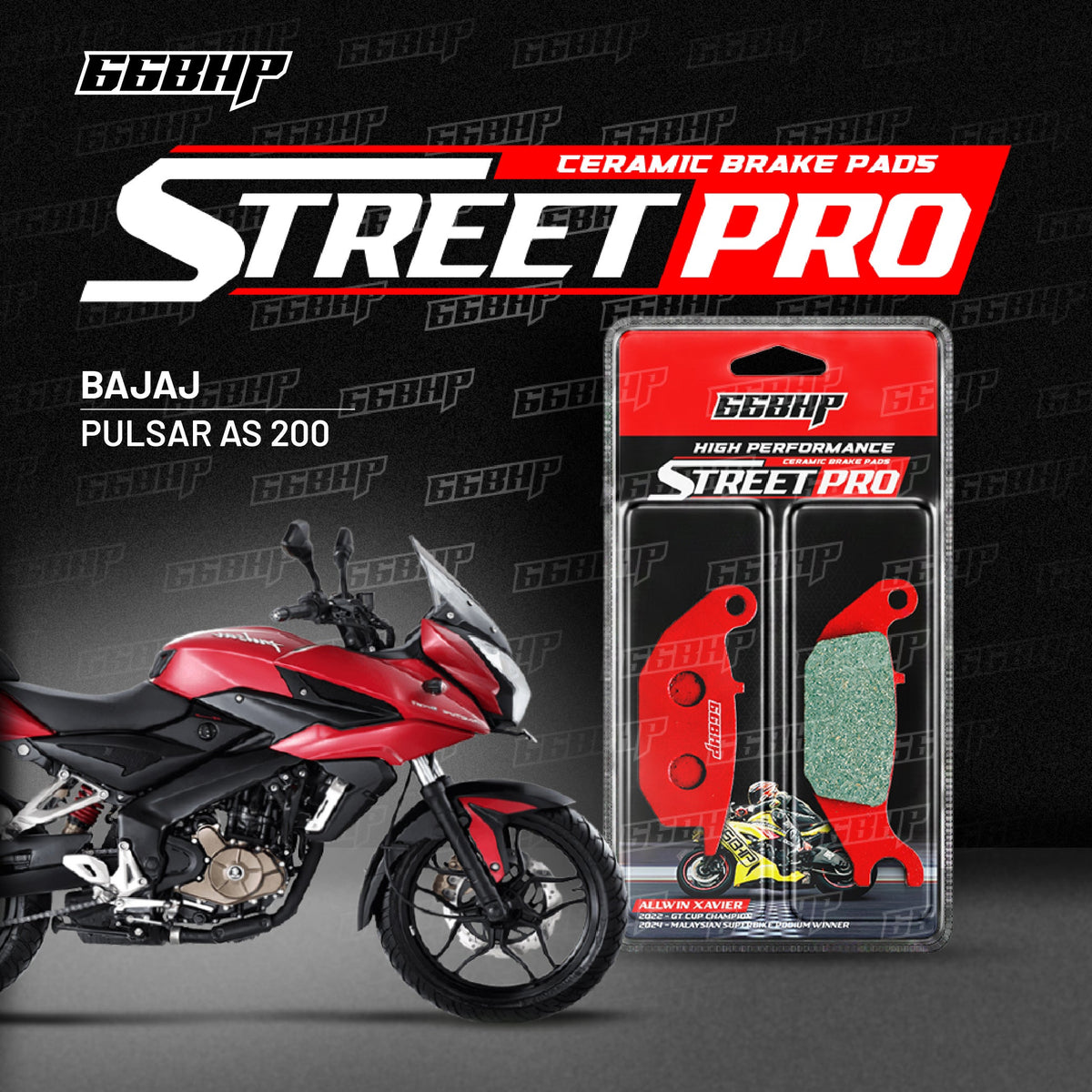 Bajaj Pulsar AS 200 Street Pro Semi Ceramic Brake Pads