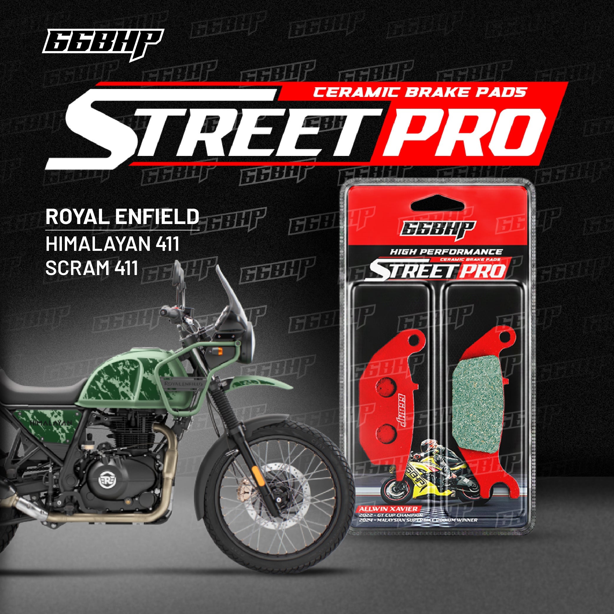 Royal Enfield Himalayan 411 / Scram 411 Street Pro Semi Ceramic Brake Pads