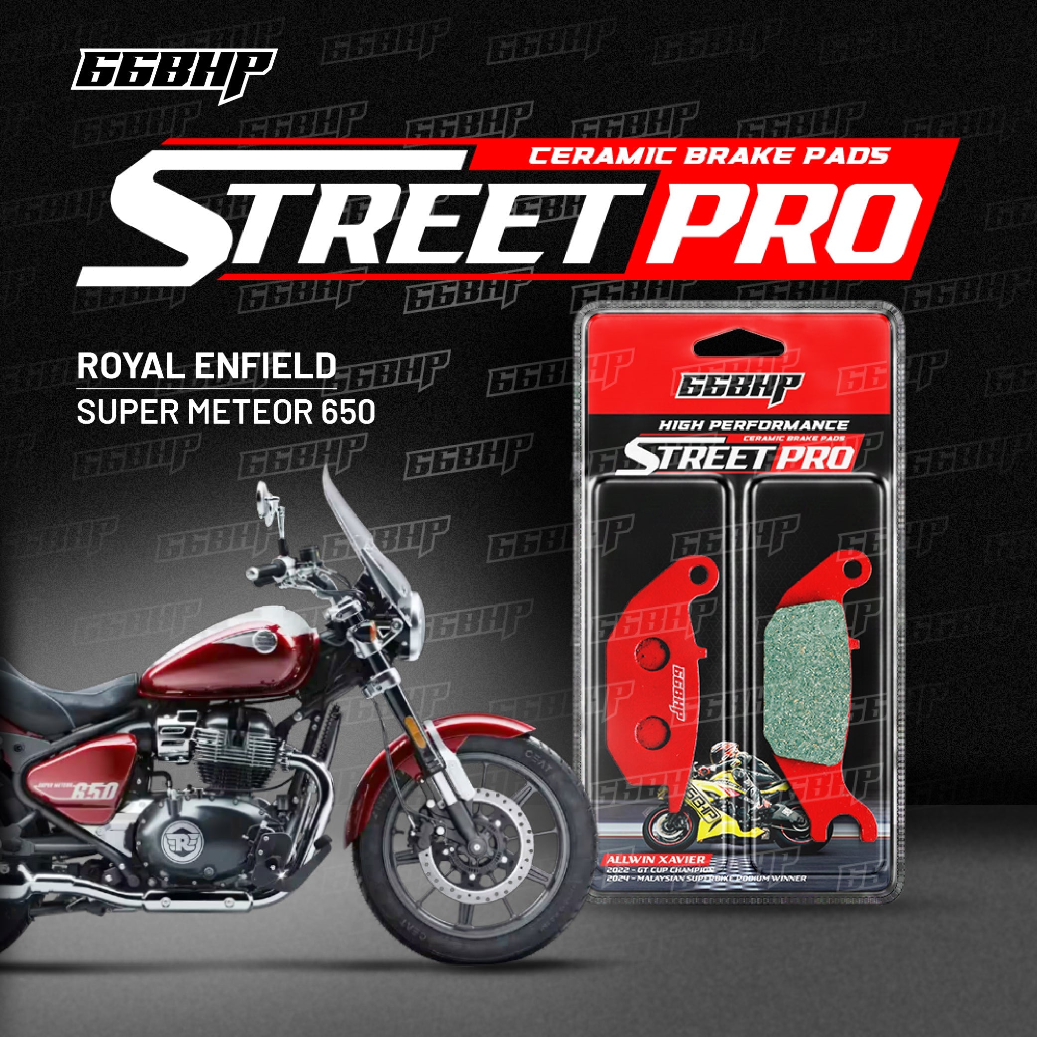 Royal Enfield Super Meteor 650  Street Pro Semi Ceramic Brake Pads