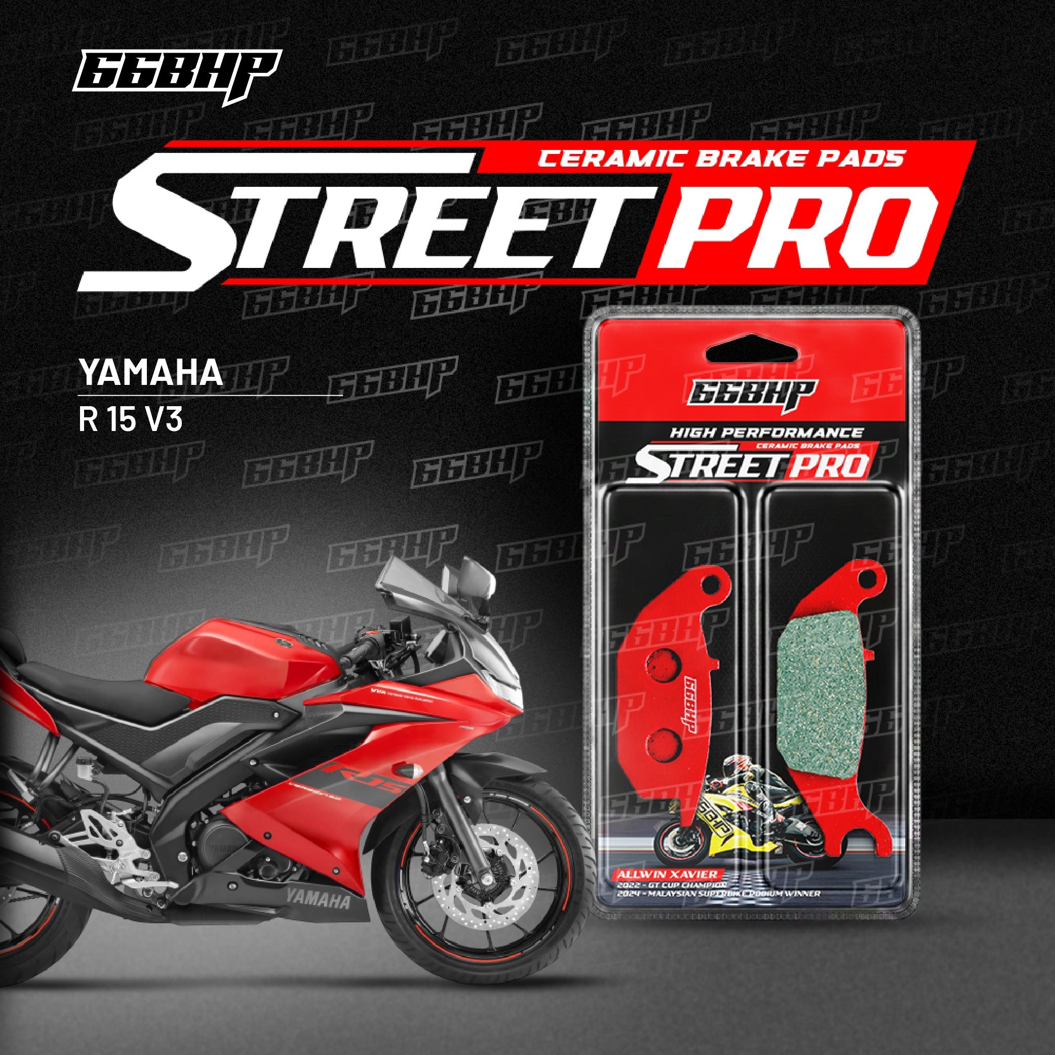Yamaha R15 V3 Street Pro Semi Ceramic Brake Pads