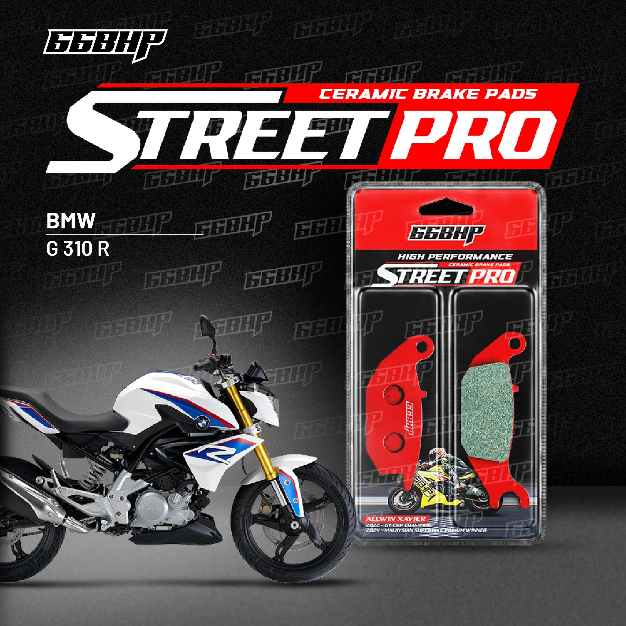 BMW 310R Street Pro Semi Ceramic Brake Pads