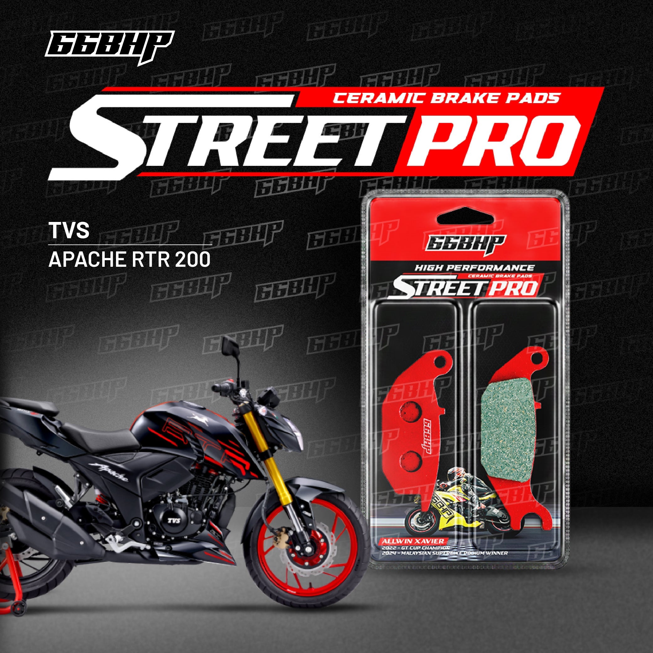 TVS RTR 200 Street Pro Semi Ceramic Brake Pads