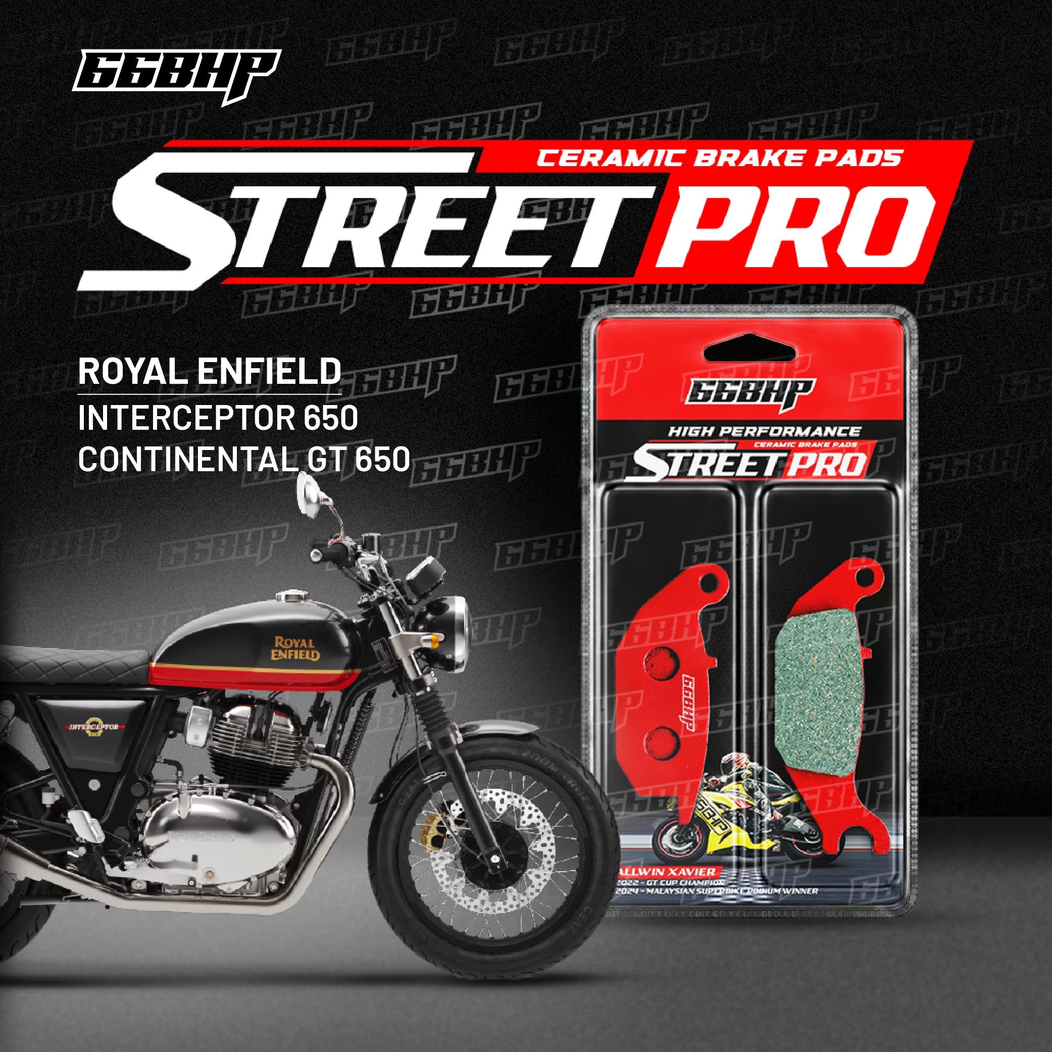 Royal Enfield GT / Interceptor 650 Street Pro Semi Ceramic Brake Pads