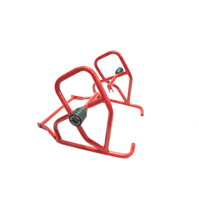 Motocare Type 1 Dual Slider Crash Guard for Scram 440 (Red & Black) | Heavy Duty Engine Protection Frame