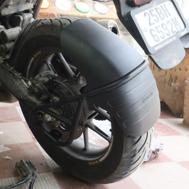 Triumph Speed 400 Type 2 Tyre Hugger – Motocare Rear Mudguard & Chain Protector | Aerodynamic Wheel Hugger for Speed 400 Motorcycle