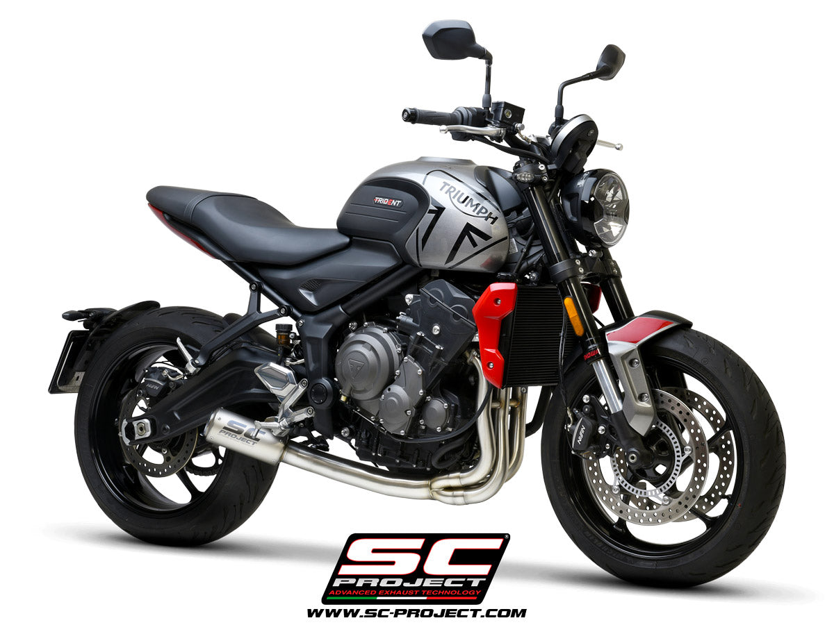 SC PROJECT CR-T CARBON EXHAUST FOR Triumph Trident 660 (2020-2022) (T26-CDE38CR)