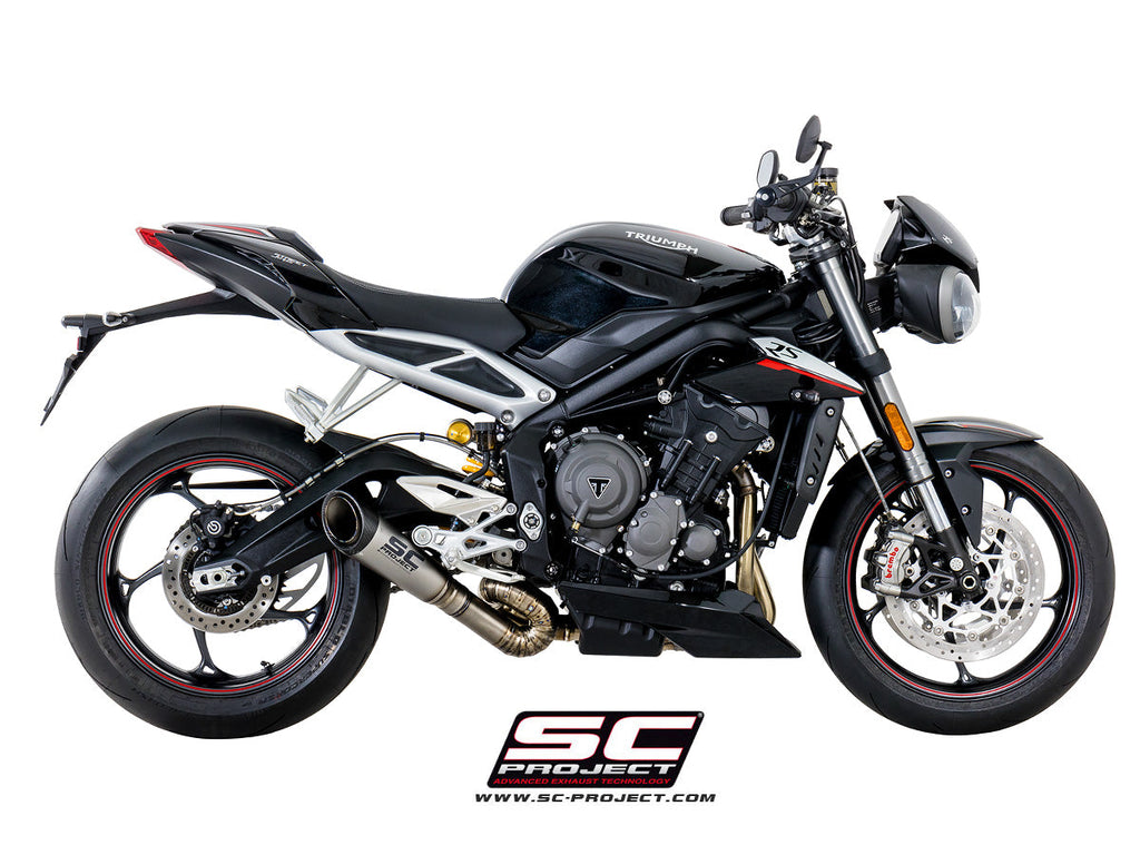 SC PROJECT S1 Exhaust For Triumph Street Triple (T18-LT41T)