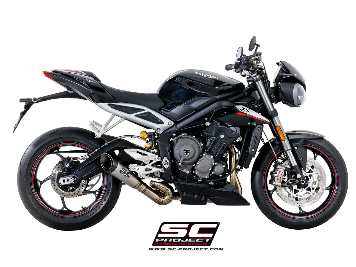SC PROJECT S1 Exhaust For Triumph Street Triple (T18-LT41T)