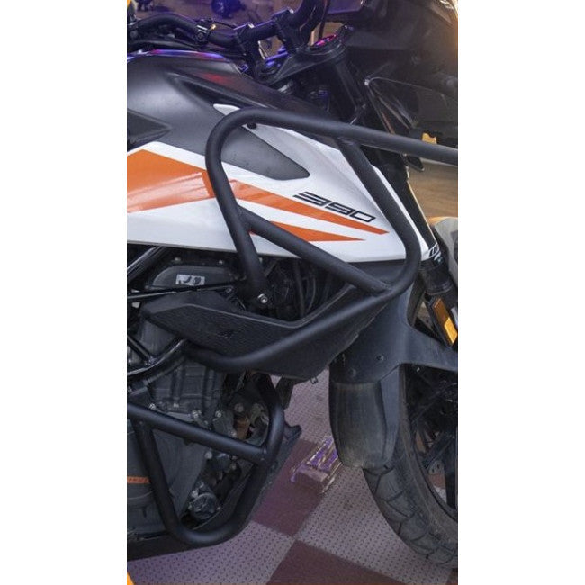 MotoCare Upper & Lower Crash Guard for KTM Adventure 250/390 | Heavy Duty Engine & Frame Protection Guard