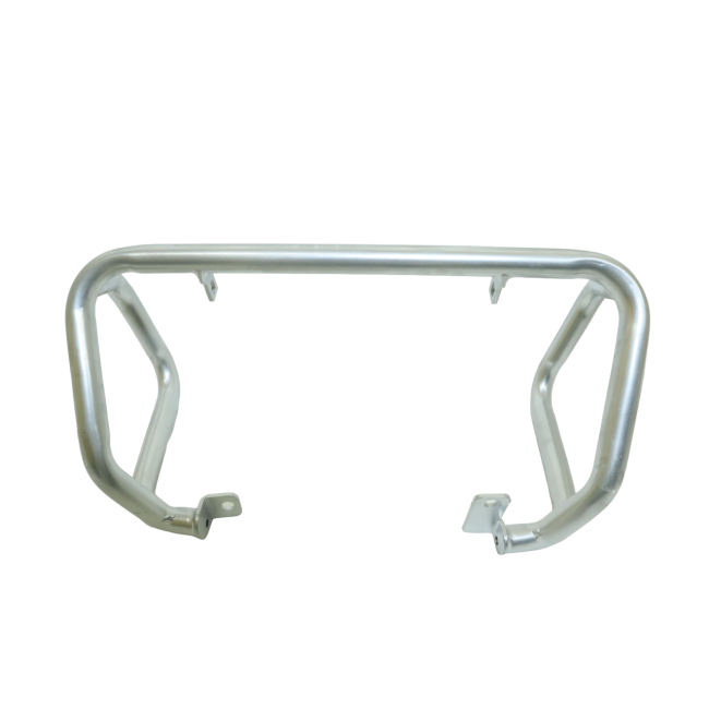 MotoCare Upper & Lower Crash Guard (Silver) for BMW G 310 GS | Heavy-Duty Engine Protection Frame | Adventure Bike Crash Bar Set