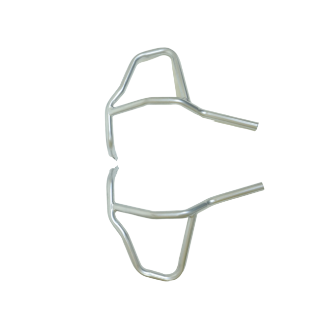 MotoCare Upper & Lower Crash Guard (Silver) for BMW G 310 GS | Heavy-Duty Engine Protection Frame | Adventure Bike Crash Bar Set