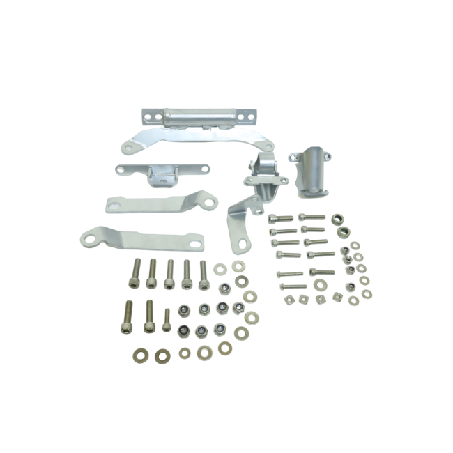 MotoCare Upper & Lower Crash Guard (Silver) for BMW G 310 GS | Heavy-Duty Engine Protection Frame | Adventure Bike Crash Bar Set