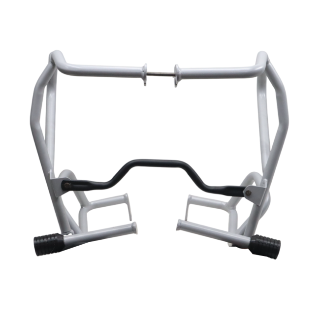 Motocare Upper Lower Crash Guard with Sliders for Suzuki V-Strom 250 | Heavy Duty Engine Protection (Red & Silver)