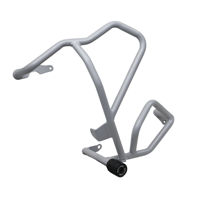 Motocare Upper Lower Crash Guard with Sliders for Suzuki V-Strom 250 | Heavy Duty Engine Protection (Red & Silver)