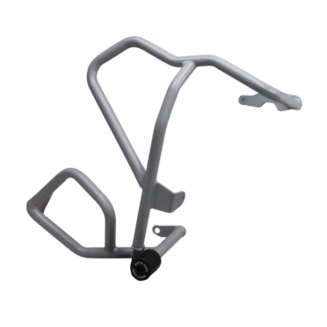 Motocare Upper Lower Crash Guard with Sliders for Suzuki V-Strom 250 | Heavy Duty Engine Protection (Red & Silver)