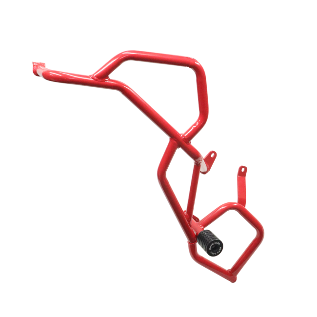 MotoCare Upper & Lower Crash Guard (Red) for TVS Apache RTX 300 – Heavy Duty Engine & Frame Protection