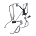 MotoCare Upper Lower Crash Guard (Silver) for Hero XPulse 210 | Heavy Duty Engine Protection Guard | Dual Frame Safety