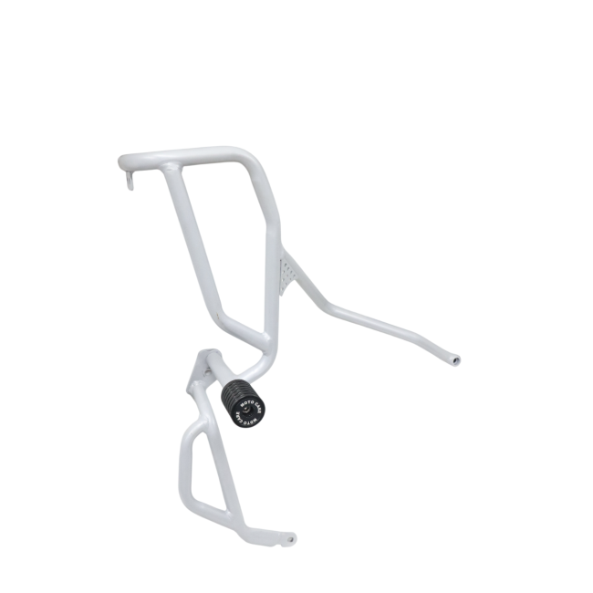 MotoCare Upper Lower Crash Guard (Silver) for Hero XPulse 210 | Heavy Duty Engine Protection Guard | Dual Frame Safety