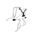 MotoCare Upper Lower Crash Guard (White) for Hero XPulse 210 | Heavy Duty Engine Protection Guard | Dual Frame Safety
