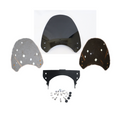MotoCare Visor for Guerrilla 450 – Windshield Wind Deflector (Smoke/Clear/Black)