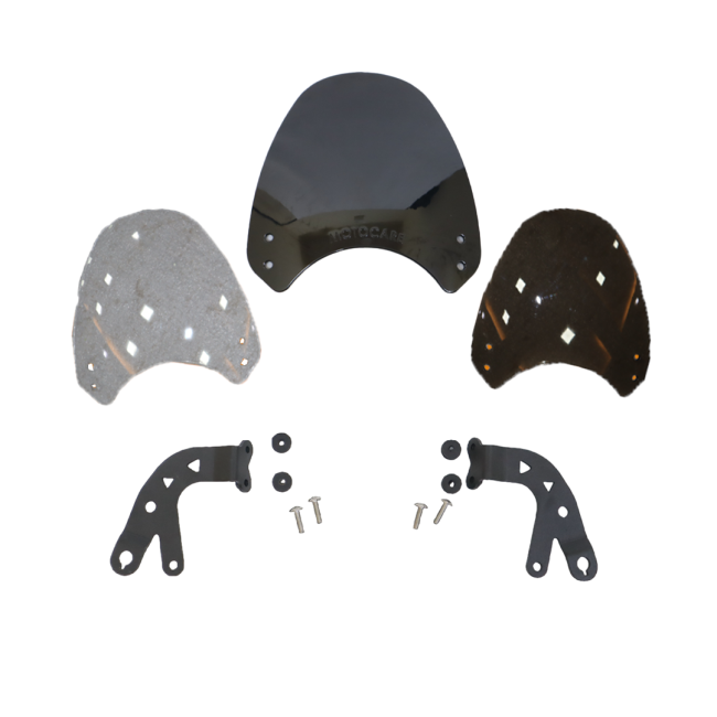 MotoCare Visor with Clamp Kit for Royal Enfield Interceptor 650 | Windshield Screen