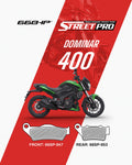 Bajaj Dominar 400(below 2019) Street Pro Semi Ceramic Brake Pads