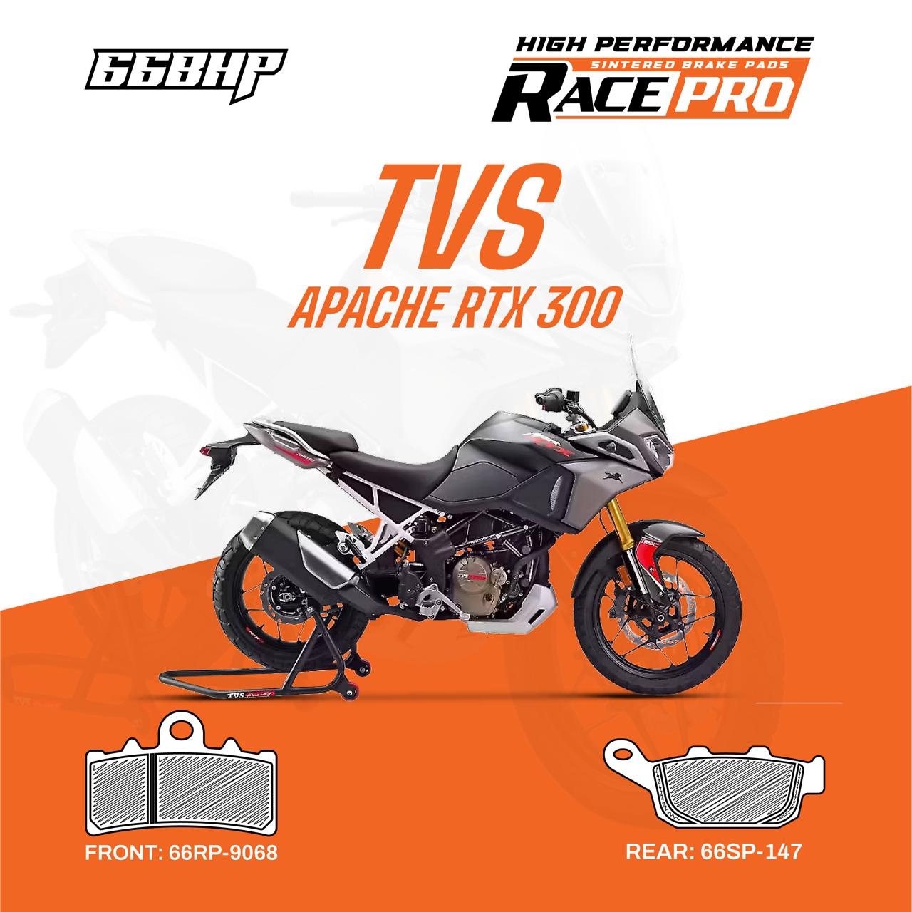 TVS Apache RTX 300 66 BHP Race Pro Sintered Brake Pad