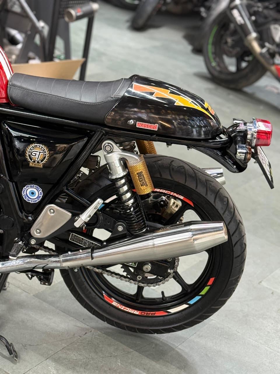 MK Racing Chrome Stainless Steel Slip-On Twin Exhaust Muffler Kit for Royal Enfield Interceptor 650 & Continental GT 650 ( with DB Killer ) - Dual O2 sensor