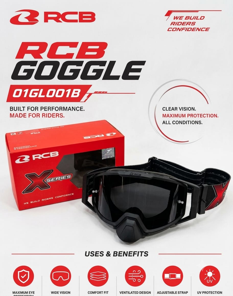 RCB GOGGLES E SERIES - SMOKE 01GL001B