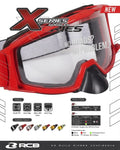 RCB GOGGLES X SERIES (BK) - CHROME 01GL002D