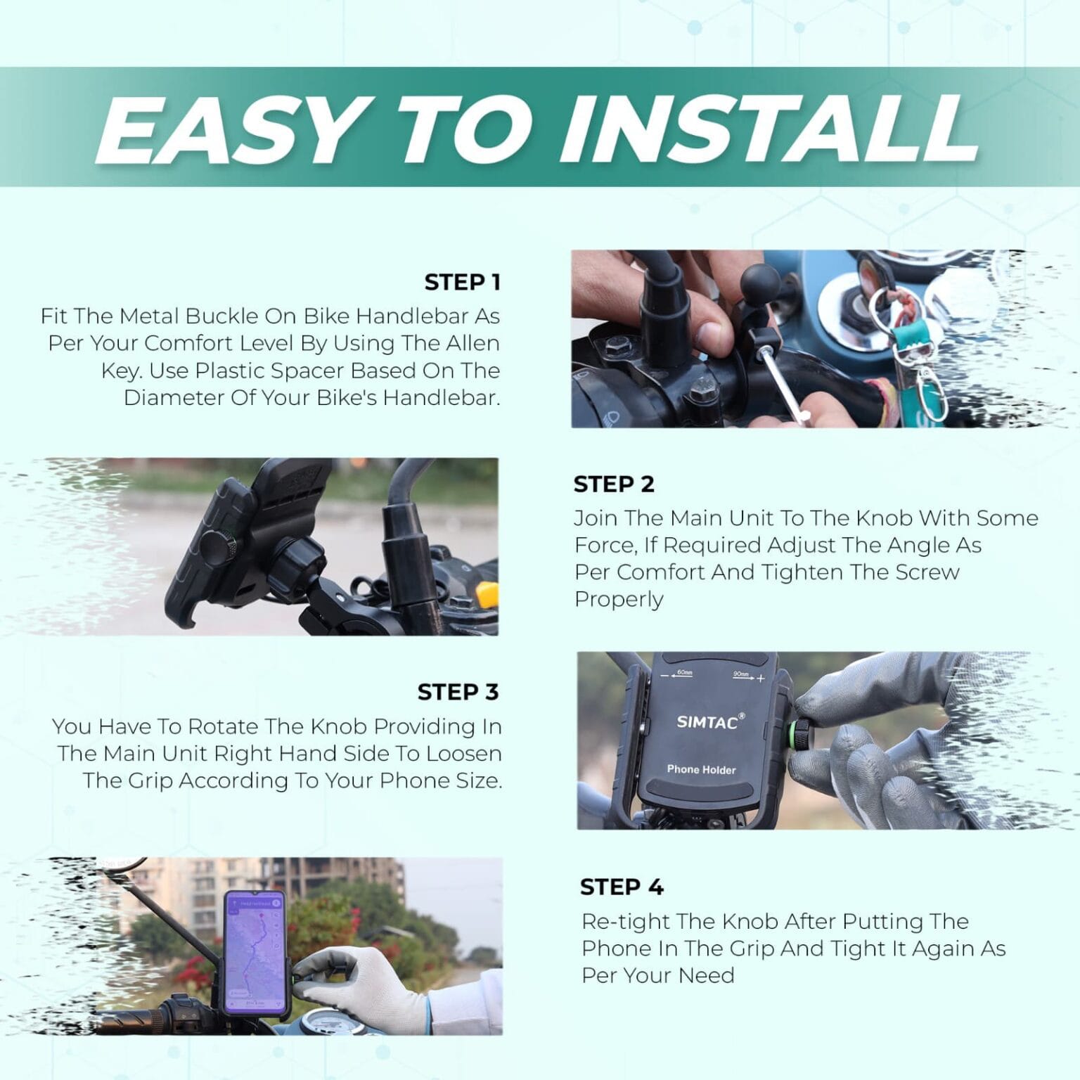 Simtac super grip mobile holder (MH01)