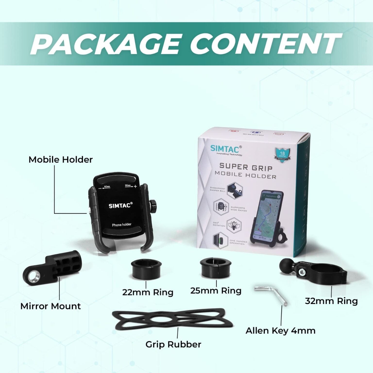 Simtac super grip mobile holder (MH01)