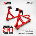 66Bhp X-Lift | The Ultimate 2-in-1 Paddock Stand – Spool & Swingarm Ready