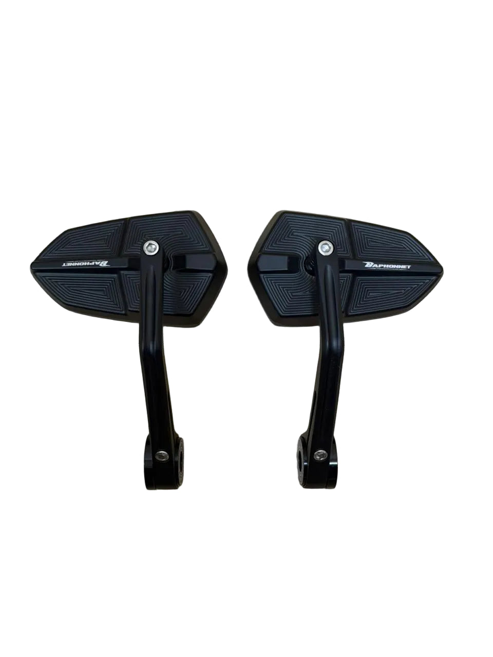BSDDP Aluminium Mirrors Black Anti Glare