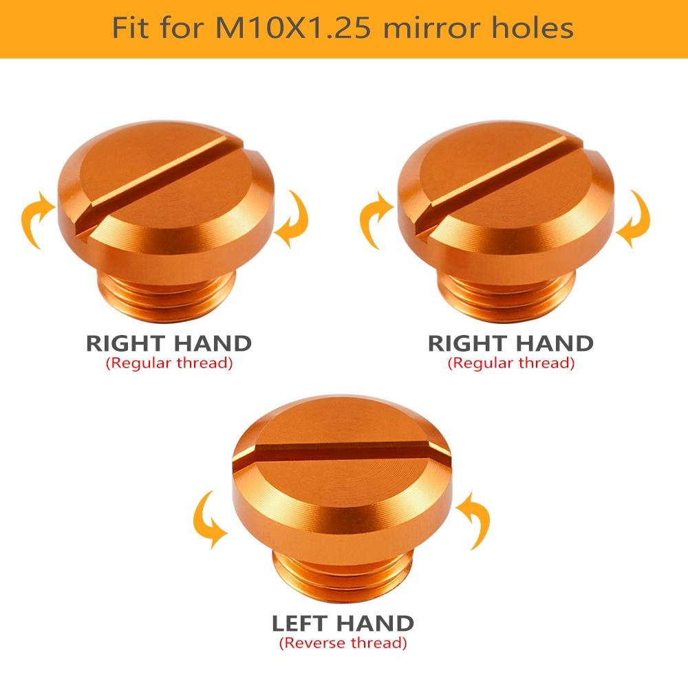 Mirror Hole Blanking Plugs/Caps 3pcs (UNIVERSAL) - Image 4
