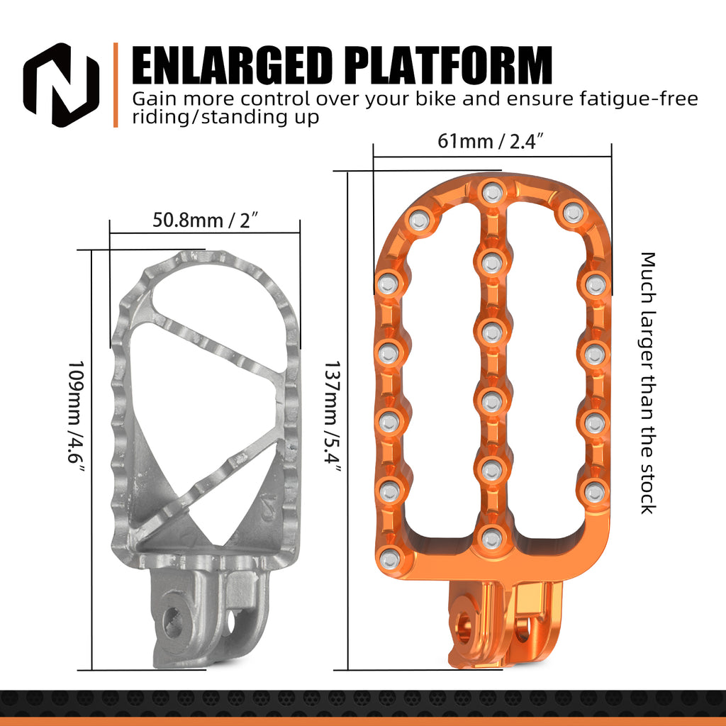 Enlarged Flat Foot peg for KTM Adventure 250/390 2020-2026 - Image 4