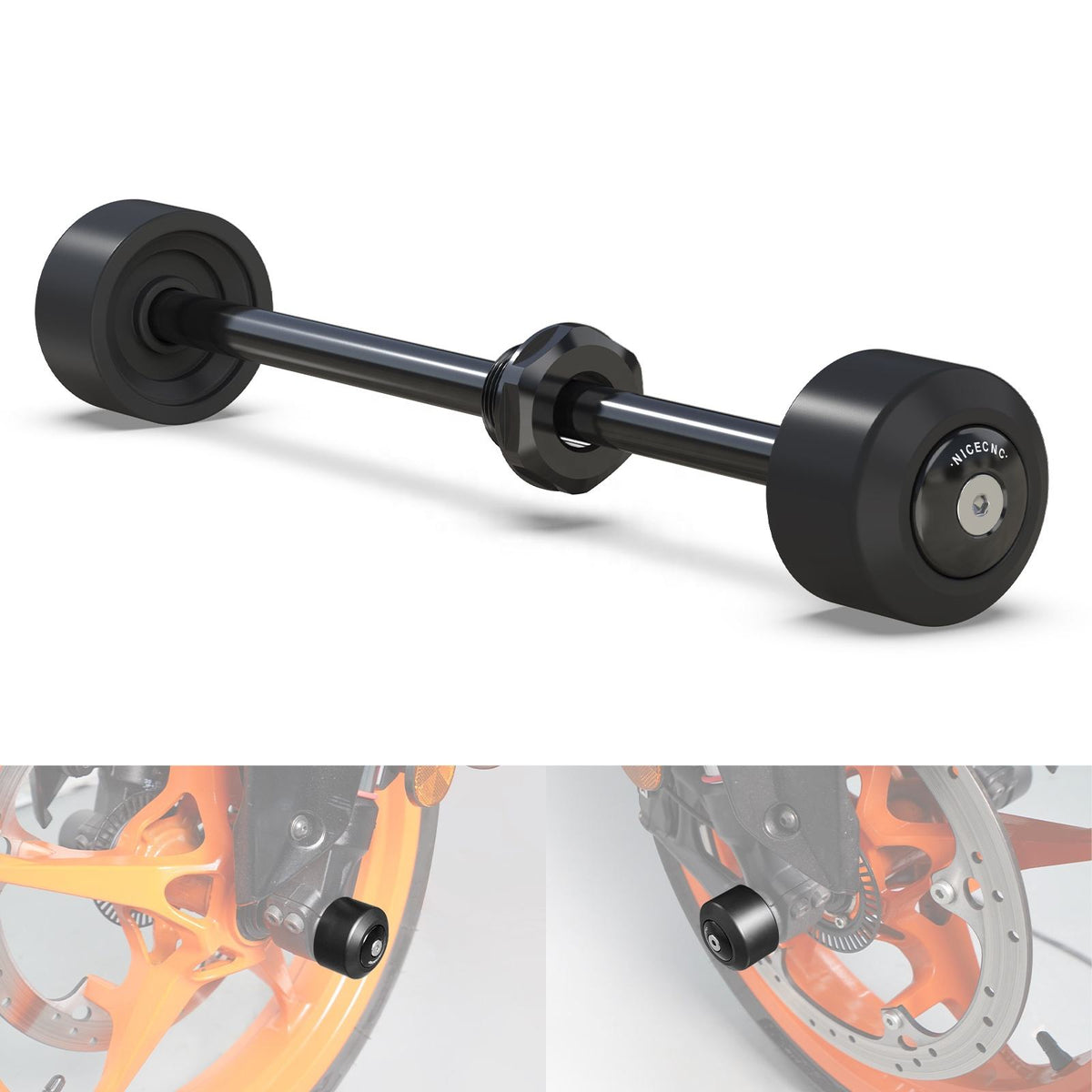 Front Axle Sliders for KTMs - Image 1