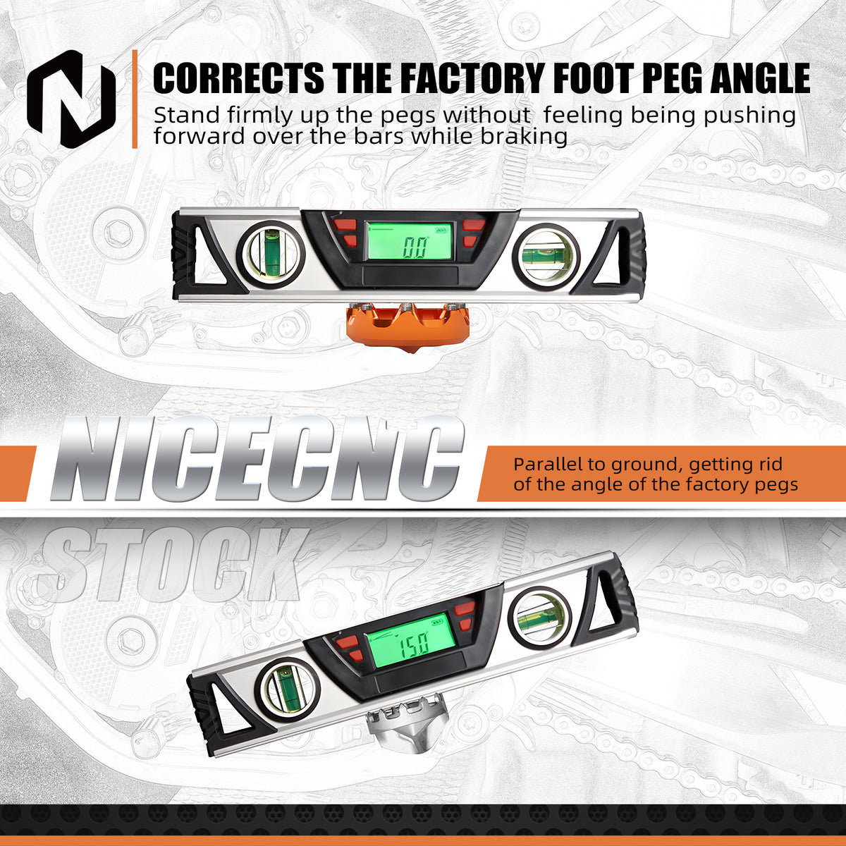 Enlarged Flat Foot peg for KTM Adventure 250/390 2020-2026 - Image 3