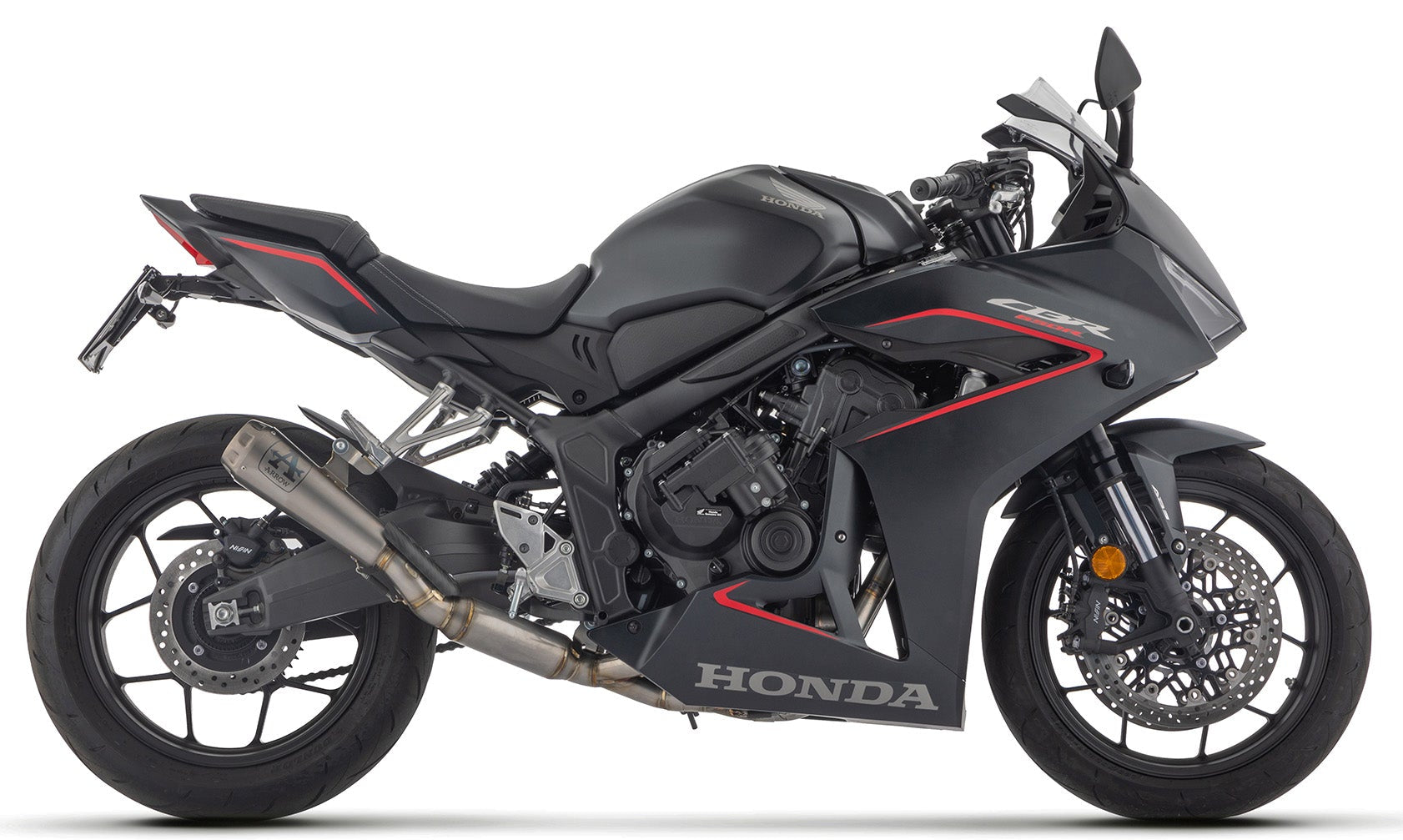 ARROW Honda CBR650R CB650R (2025) Full System Titanium Pro Race Silencer with Stainless Steel Collectors (71069PR)