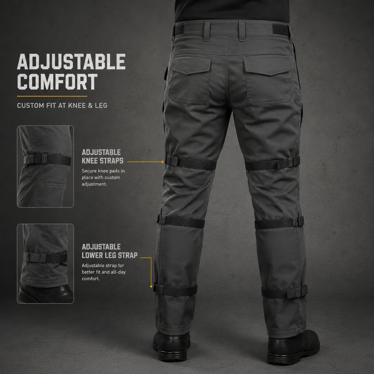 Nomad Riding Cargo Pants – Level 2 CE Knee Protection | Adjustable Straps | Everyday Riding Comfort