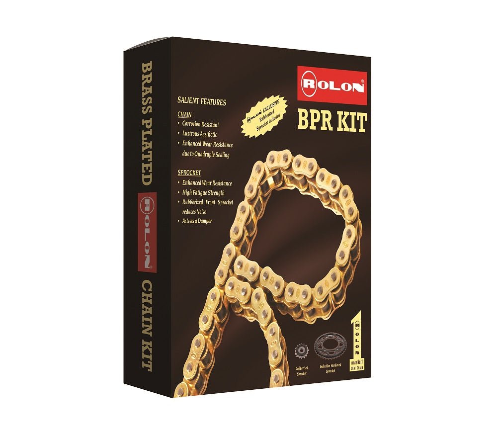 HONDA Highness CB350/ CB350 RS Rolon Brass Chain and Sprocket Kit