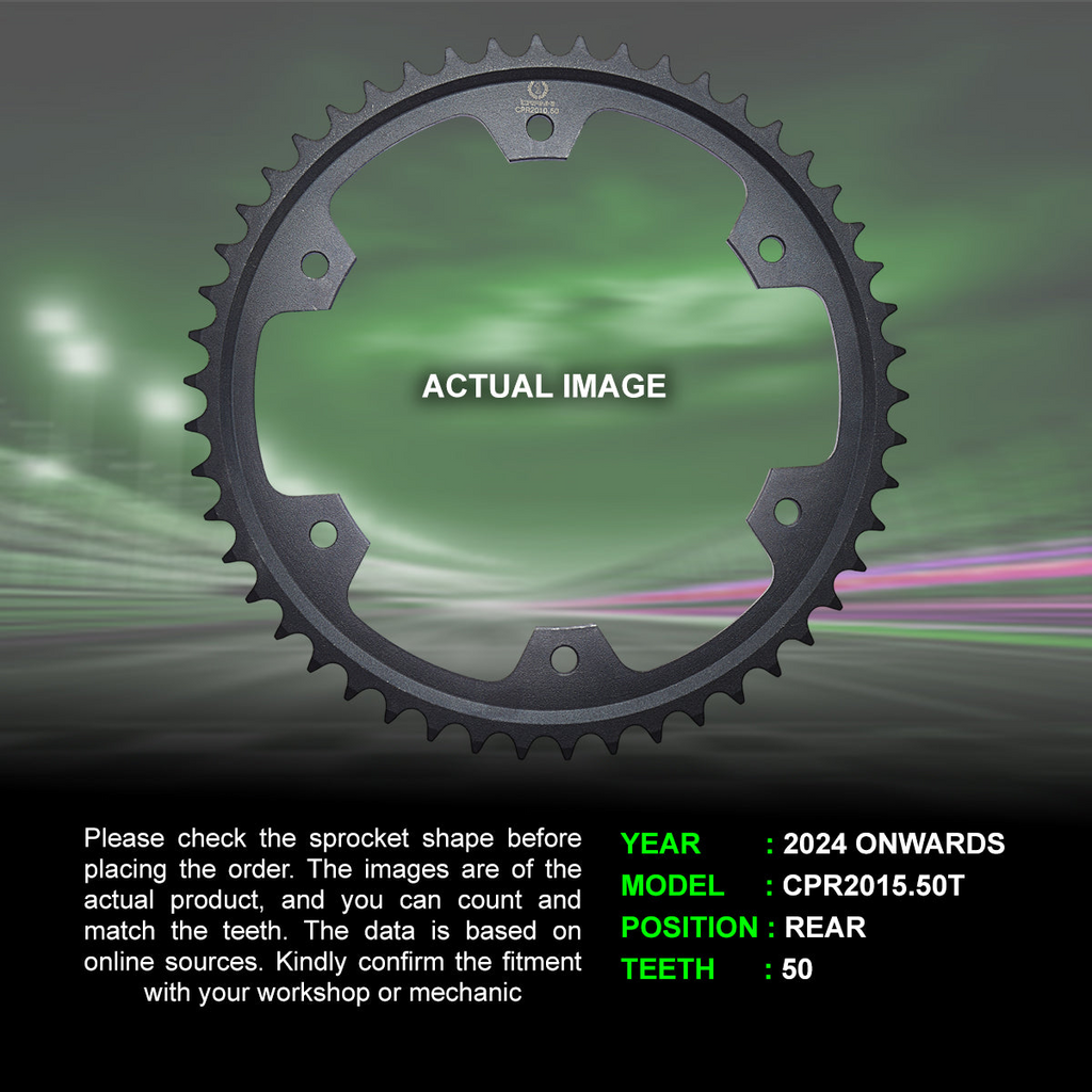 Crank1 Sprocket For Triumph Tiger 900 Rally Pro (2024 Onwards) - Rear - CPR2015.50T
