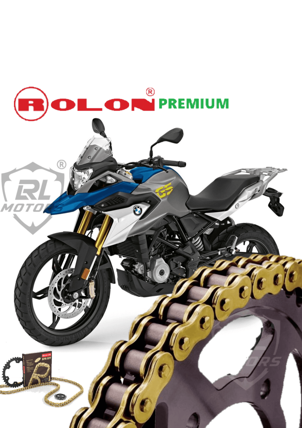 BMW 310R/G310 GS  Rolon Brass chain sprocket kit
