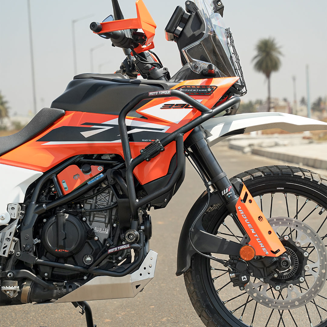 BLACK CRASH GUARD FOR KTM 250/390 ADVENTURE/ADVENTURE X