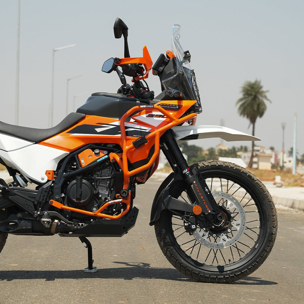 ORANGE CRASH GUARD FOR KTM 390 ADVENTURE/ADVENTURE X