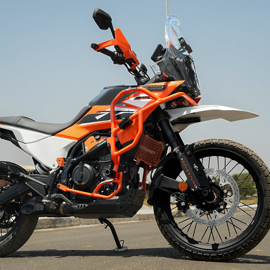 ORANGE CRASH GUARD FOR KTM 390 ADVENTURE/ADVENTURE X